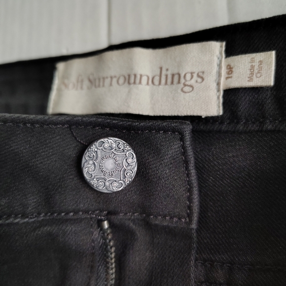 Soft Surroundings The Ultimate Fly Front Skinny Jeans 16P Ankle Skinny Jeans - Picture 2 of 16